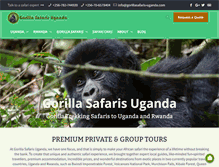 Tablet Screenshot of gorillasafaris-uganda.com